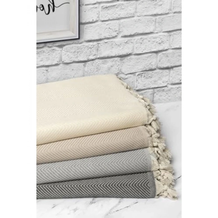 Gri Renk Trendy Koltuk Örtüsü - 170 x 300 cm