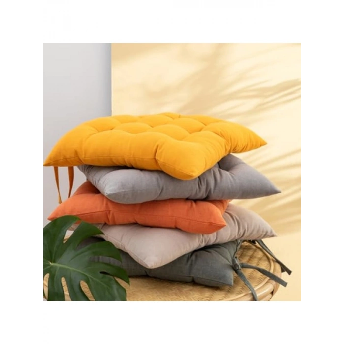 Gri Renkli 50x50 cm Sandalye Minderi