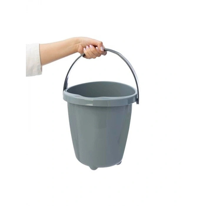 Gri Renkli Elegant Kova, Pratik Kullanım için Uygun Tasarım