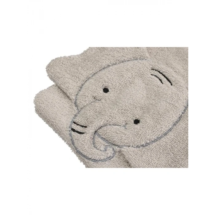 Gri Renkli Havlu Sabunluk