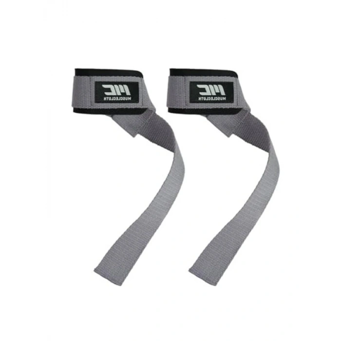 Gri Renkli Padded Lifting Straps, Güçlü Destek
