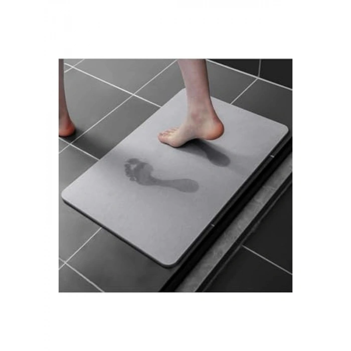 Gri Renkli Sihirli Banyo Paspası