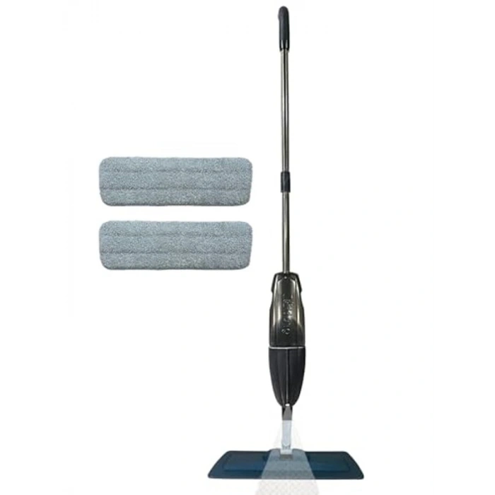 Gri Sprey Mop, 700cc Su Hazneli, 2 Mop Bezi ile