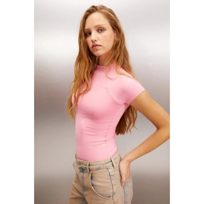 Grimelange ABRIAL Kadın Slim Pembe Bluz