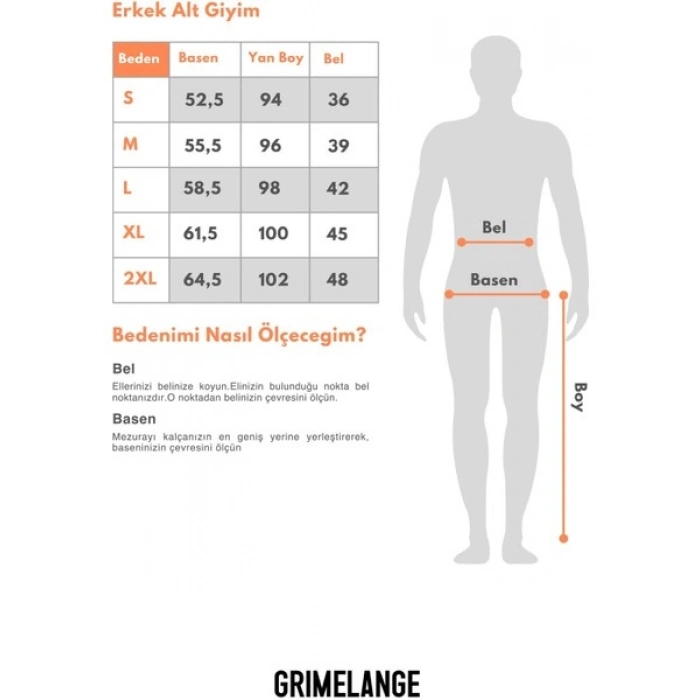 Grimelange PAXON Erkek%100 Pamuk Siyah Eşofman Altı
