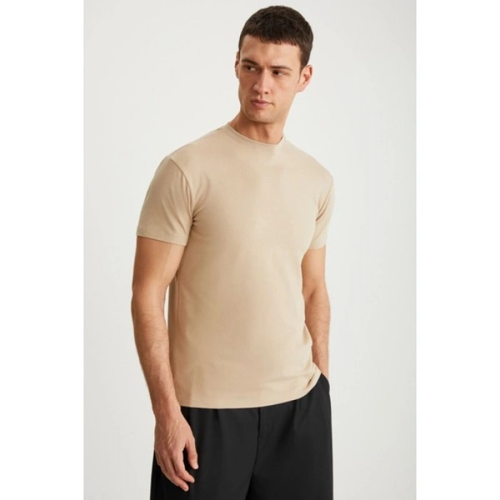 Grimelange TIAGO Erkek Bej T-Shirt
