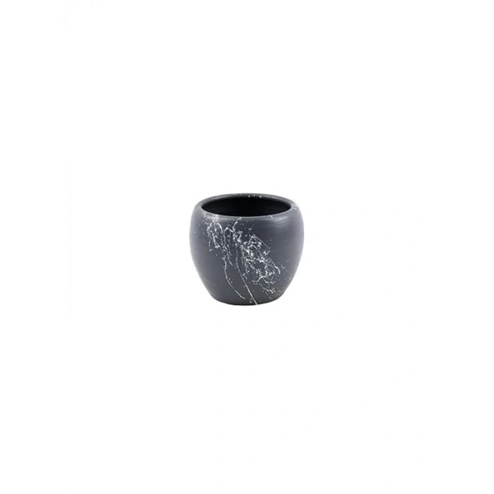 Gris Beyaz Toprak Saksı, 15 cm Yükseklik, Modern Tasarım