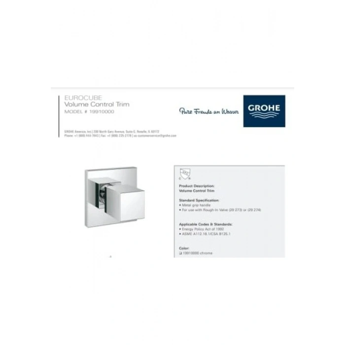 Grohe Eurocube | Sicherungstechnik - Vana Oberbau | 19910000