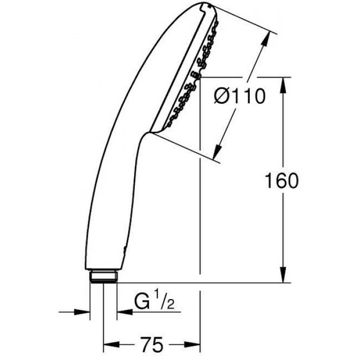 Grohe Tempesta 110 El Duşu Tek Akışlı - 27923003