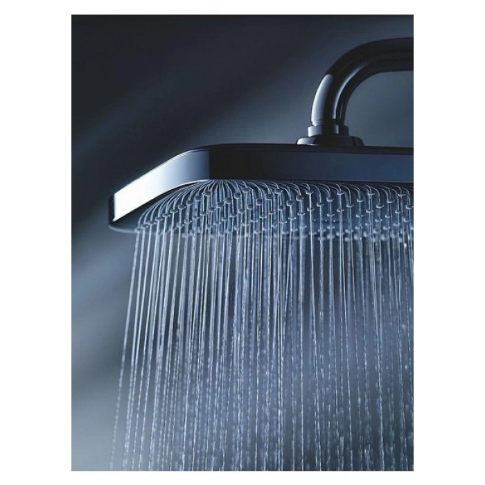 Grohe Tempesta System 250 Kare Duvara Monte Duş Sistemi, Yön Değiştiricili, Krom-Beyaz 26694000