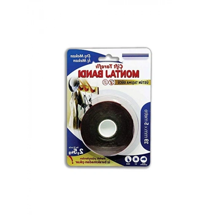 Güçlü Akrilik Esaslı Montaj Bandı, 19mm x 5m