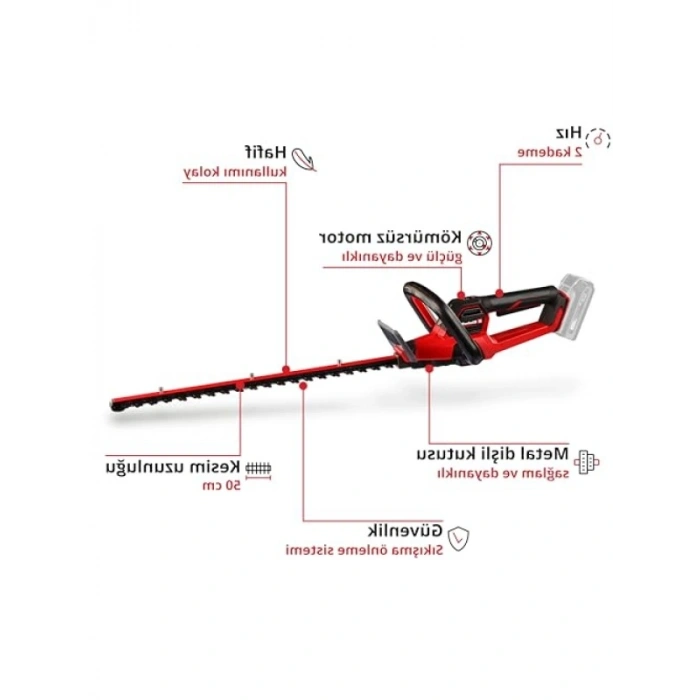 Güçlü Akülü Çit Budama Aleti