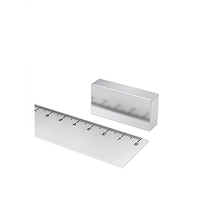 Güçlü Çekim Kapasitesine Sahip Neodyum Mıknatıs, 40x20x10 mm
