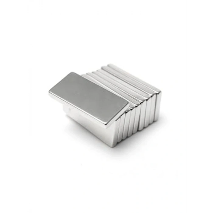 Güçlü Neodyum Mıknatıs 10 Adet 20mm x 10mm x 2mm Köşeli Tasarım