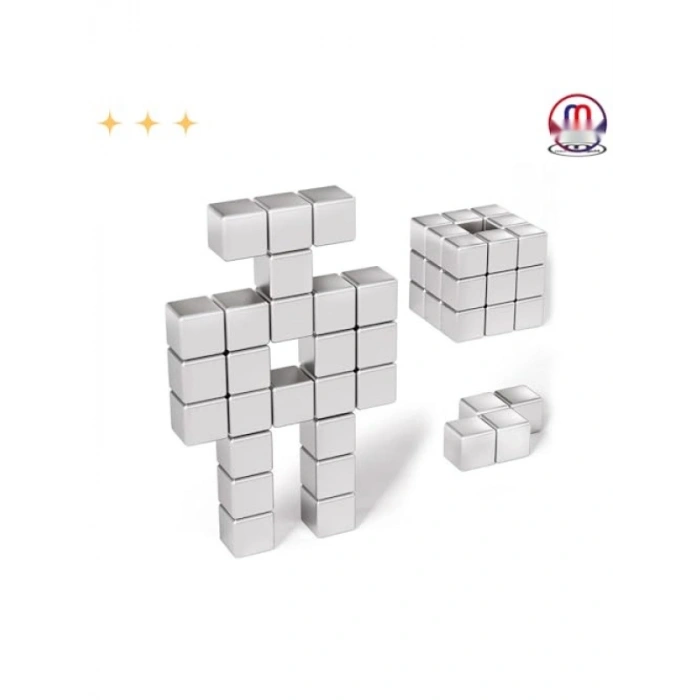 Güçlü Neodyum Mıknatıs Seti - 5x5x5 mm, 90 Adet