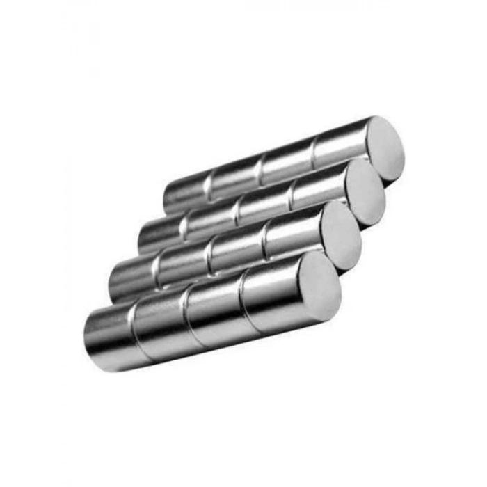 Güçlü Neodyum Mıknatıs Silindir 10x10 mm - 10 ADET