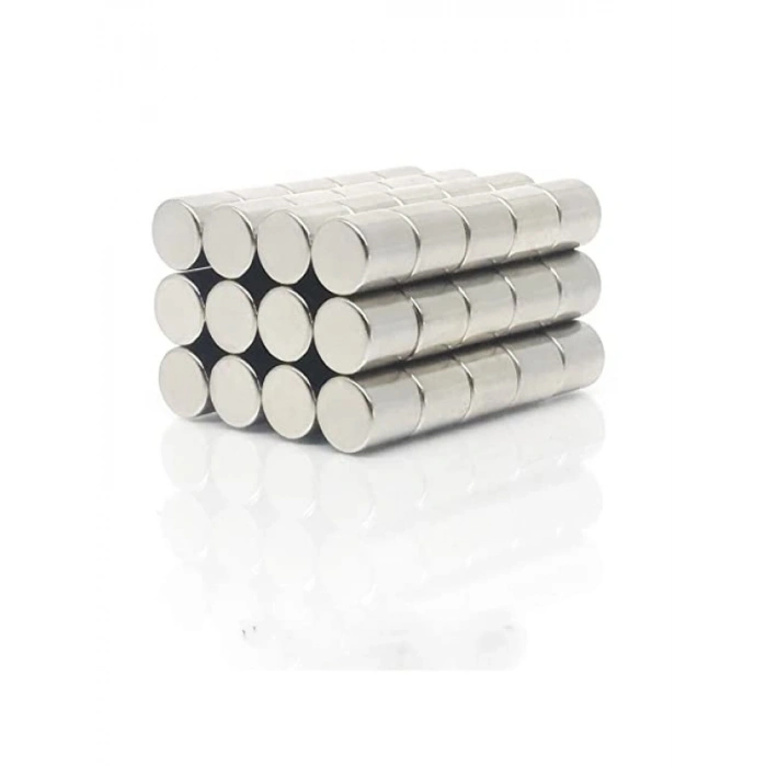 Güçlü Neodyum Mıknatıs Silindir 10x10 mm - 10 ADET
