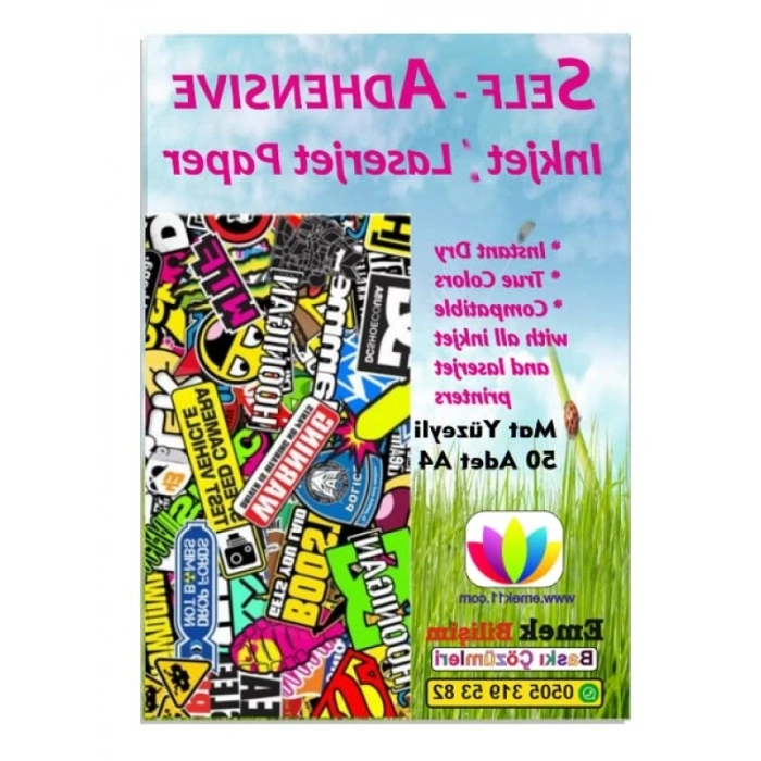 Güçlü Yapışkanlı A4 Etiket Kağıdı, 50 Adet