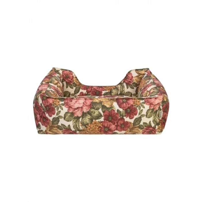 Gül Desenli Orta Boy Köpek Yatağı 65x80cm