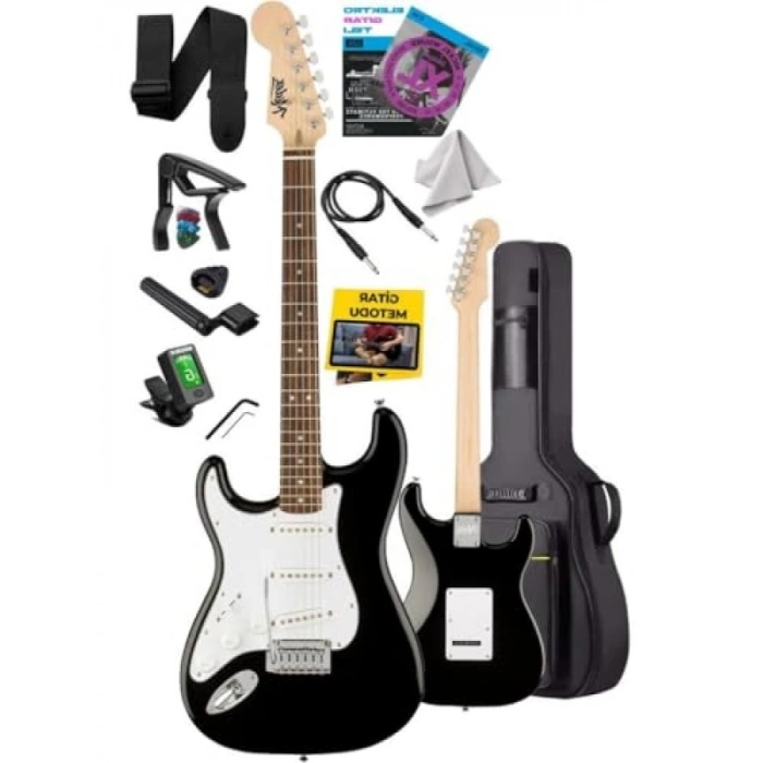 Gül Kasa Elektro Gitar Seti - Strat Tasarımı