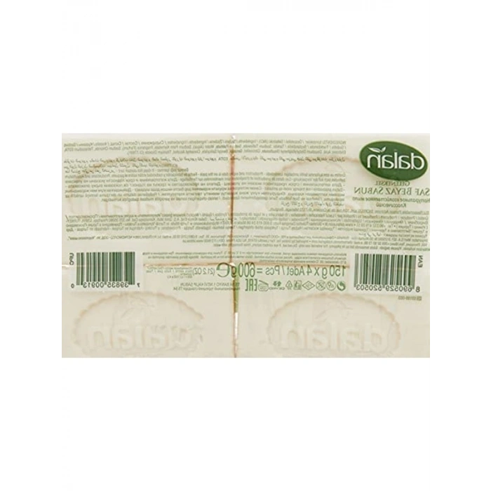 Gül Özlü Geleneksel Beyaz Banyo Sabunu 150g x 4