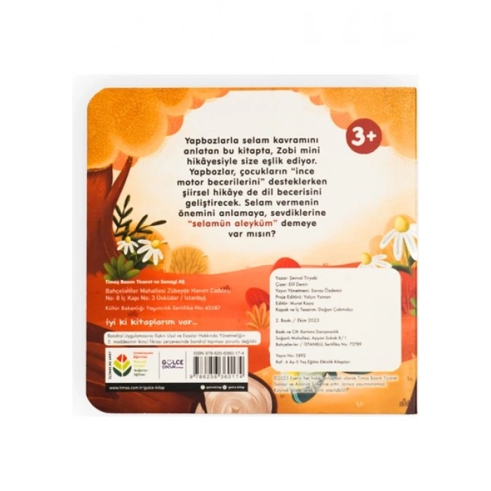 Gülce Çocuk Meraklı Zebra Selamlaşmayı Öğreniyor / Yapbozlu Kitap 2 - Şevval Tiryaki