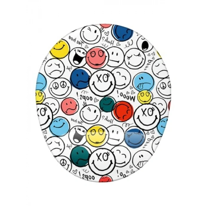 Gülümseme Desenli Bilek Destekli Mouse Pad