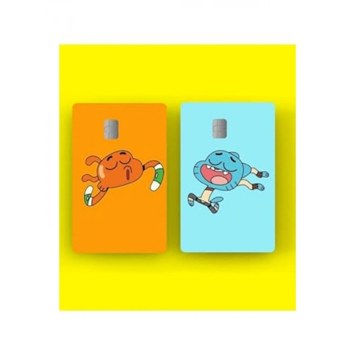 Gumball Kredi Kartı Sticker Kaplama, 2li