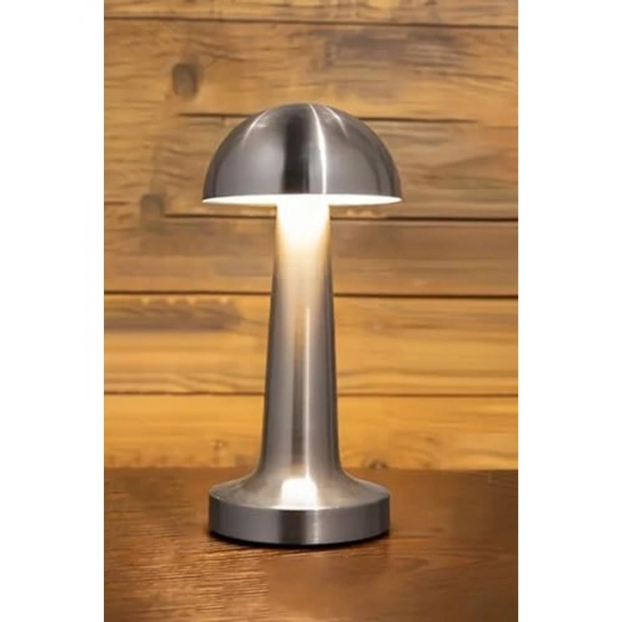 Gümüş Dokunmatik Dim Edilebilir Masa Lambası ile Şık Aydınlatma