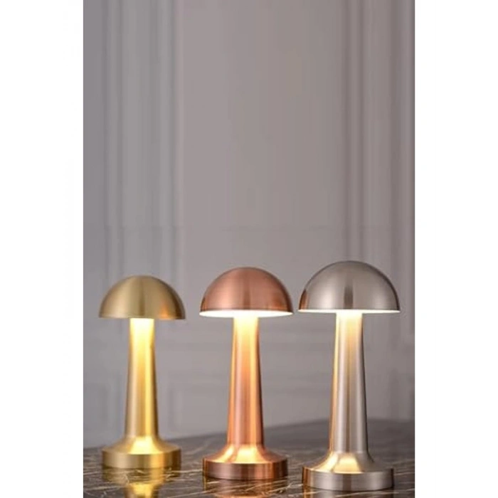 Gümüş Dokunmatik Dim Edilebilir Masa Lambası ile Şık Aydınlatma