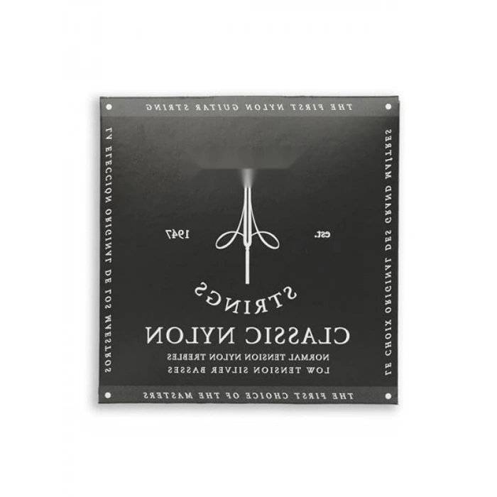 Gümüş Kaplama Klasik Gitar Telleri Seti (Siyah)