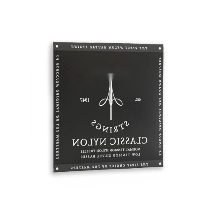 Gümüş Kaplama Klasik Gitar Telleri Seti (Siyah)