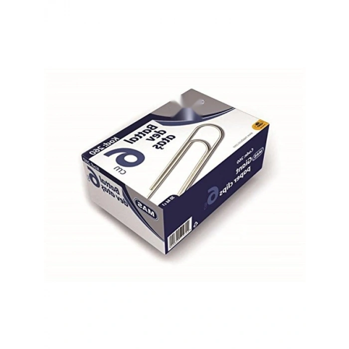 Gümüş Metal Battal Tip Ataş, 30 Adet