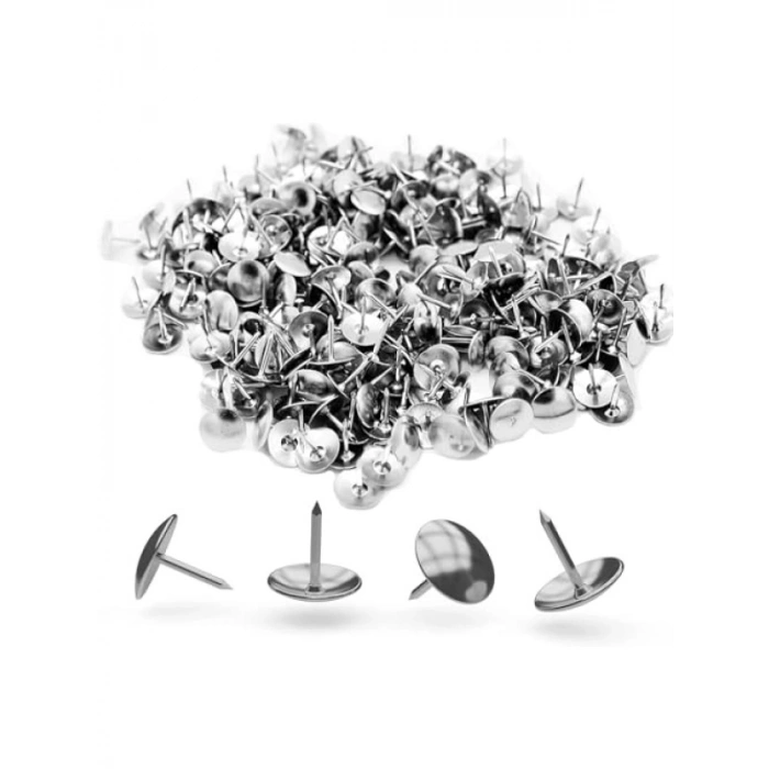 Gümüş Metal Raptiye - 50 Adet Set