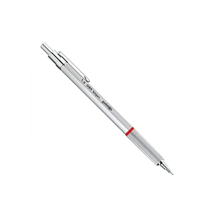 Gümüş Renk Mekanik Kurşun Kalem, 0.7 mm Uç Kalınlığı