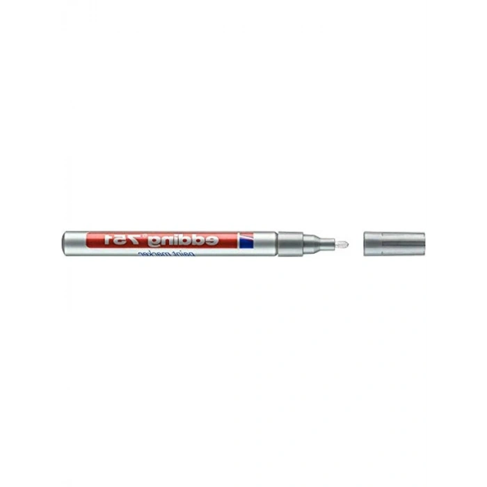 Gümüş Renkli 1-2 mm Yuvarlak Uçlu Boya Kalemi, 1 Adet
