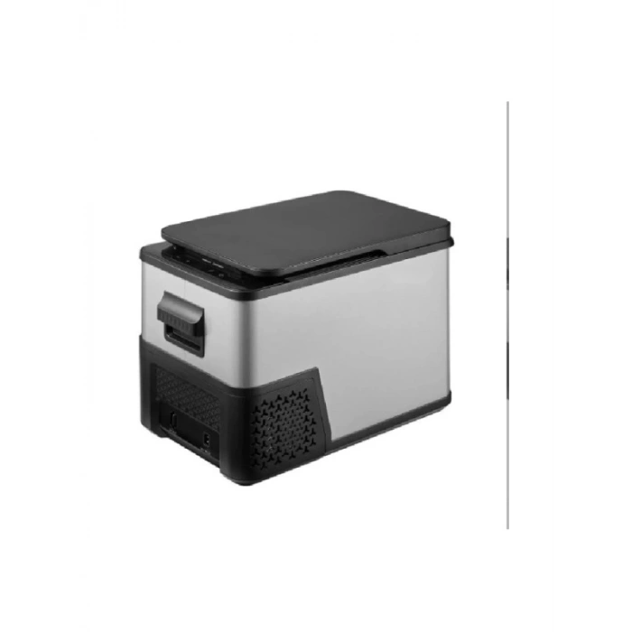 Gümüş Renkli 12/24 Volt Kompresör Araç Buzdolabı