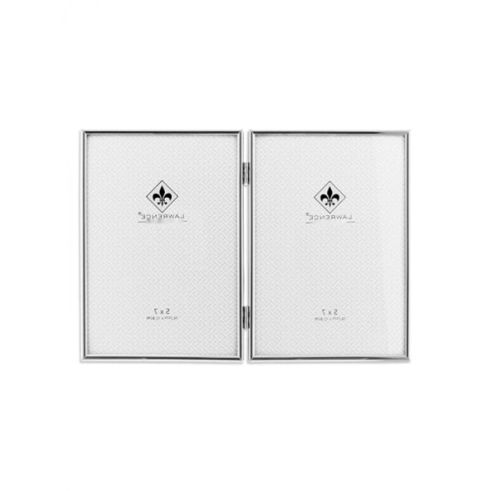 Gümüş Renkli Menteşeli Çift Resim Çerçevesi - 12,7 x 17,8 cm