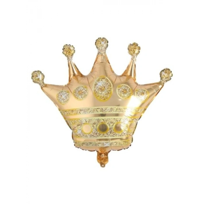 Gümüş ve Altın Kral Tacı Folyo Balon Seti