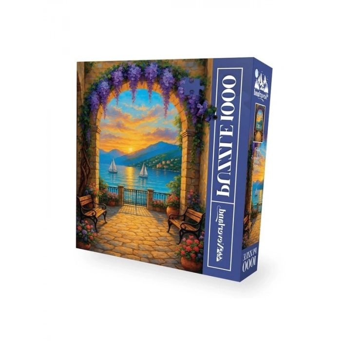 Günbatımına Açılan Geçit Temalı 1000 Parça Puzzle Seti