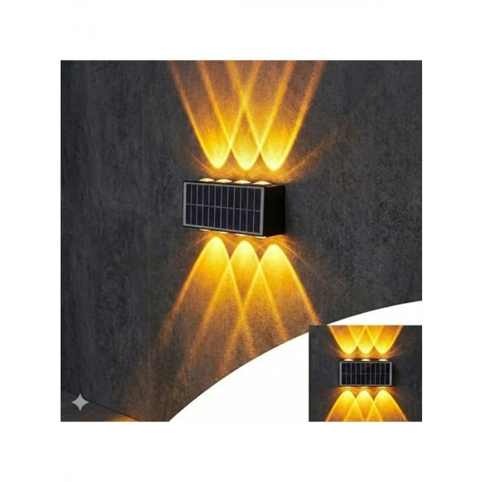 Güneş Enerjili Bahçe Duvar Lambası, Su Geçirmez ve Dekoratif