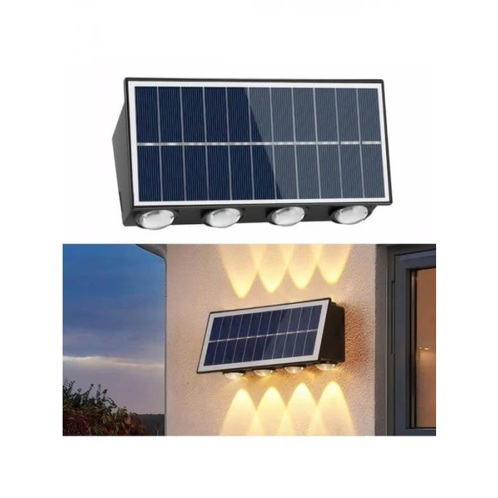 Güneş Enerjili Bahçe Duvar Lambası, Su Geçirmez ve Dekoratif Aydınlatma için İdeal