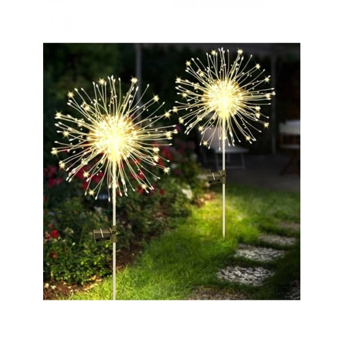 Güneş Enerjili Bahçe Lambası Seti, 150 LED, Hava Koşullarına Dayanıklı