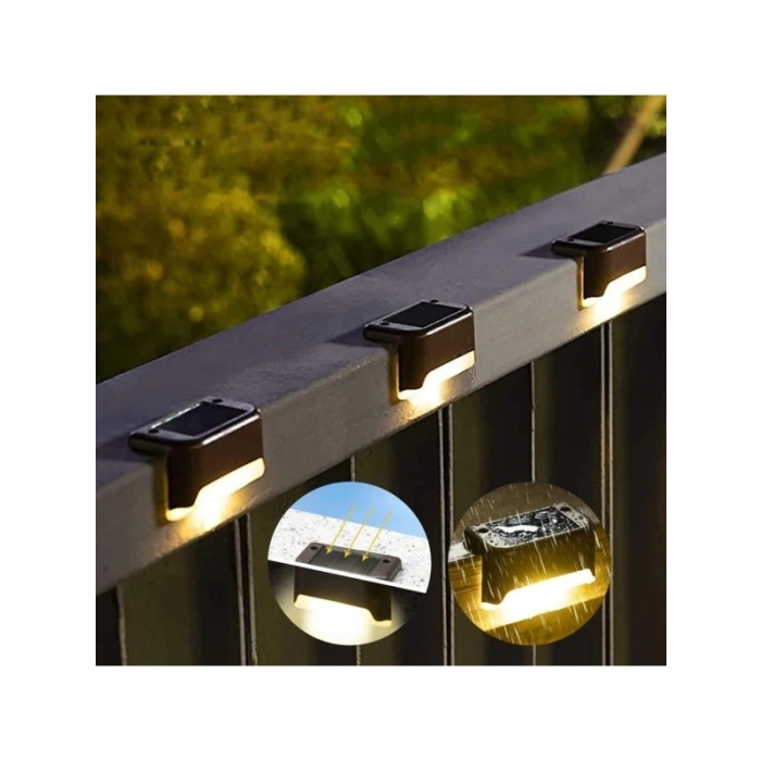 Güneş Enerjili Basamak Işıkları - Su Geçirmez, 4 Adet