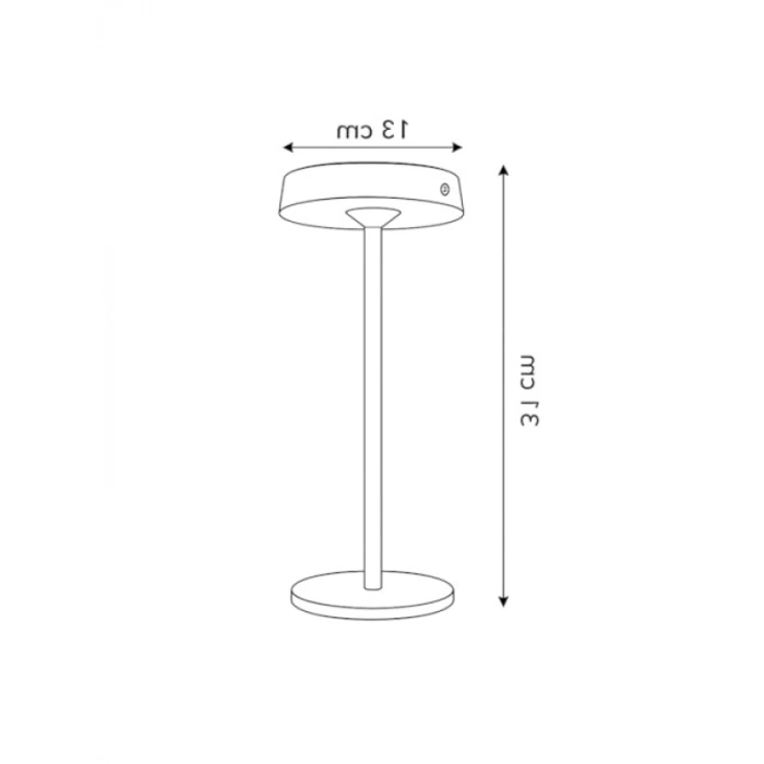Güneş Enerjili Dokunmatik Masa Lambası, 3 Kademeli Dimmer