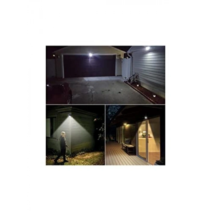 Güneş Enerjili Hareket Sensörlü 20 LED Duvar Lambası