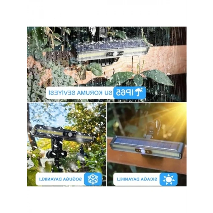 Güneş Enerjili Hareket Sensörlü LED Aydınlatma