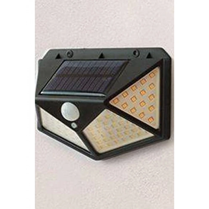 Güneş Enerjili Hareket Sensörlü Suya Dayanıklı 100 LED Lamba