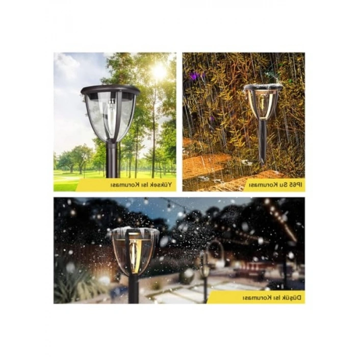 Güneş Enerjili LED Aydınlatma - 2 Adet