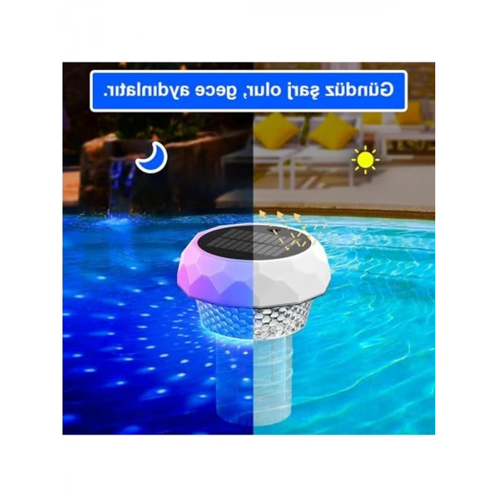 Güneş Enerjili LED Havuz Aydınlatma - 1 Adet, Etkili ve Ekonomik
